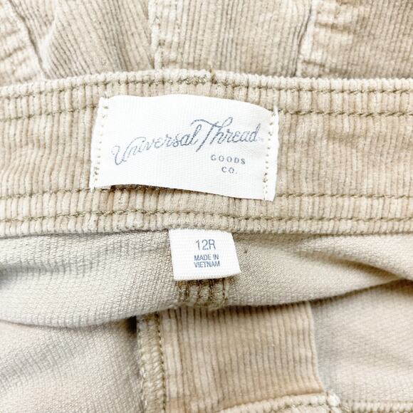 Universal Thread Women's High Rise Sailor Wide Leg Ankle Jeans Light Brown 12R - Picture 6 of 7